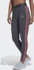 Adidas loungewear essentials 3 stripes legging grijs/roze dames online kopen