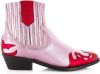 Dwrs Austin metalic Western Enkellaarsjes , Roze, Dames online kopen