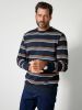 Boston Park Sweatshirt met een lichte structuur Marine/Wit/Oranje online kopen