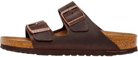 Birkenstock Slipper arizona leather regular habana oiled-schoenmaat 38 online kopen