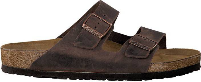 Birkenstock Slipper arizona leather regular habana oiled-schoenmaat 38 online kopen