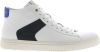 Blackstone Vg08 White Navy Mid Sneaker , Wit, Heren online kopen