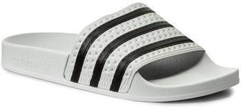 Adidas Originals Adilette Badslippers White / Core Black / White Dames online kopen