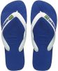 Havaianas Slippers Brasil Logo 4110850.2711.M19 Blauw / Wit maat 41/42 online kopen