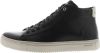 Blackstone Vg06 Black Grey Mid Top Sneaker , Zwart, Heren online kopen