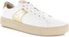 Blackstone Vl57 White Pale Gold Lage Sneaker , Wit, Dames online kopen