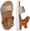 Bunniesjr Bunnies Bregje Beach leren sandalen met glitters cognac/goud online kopen