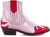 Dwrs Austin metalic Western Enkellaarsjes , Roze, Dames online kopen