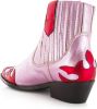 Dwrs Austin metalic Western Enkellaarsjes , Roze, Dames online kopen