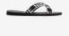 NIKKIE Wiona Logo Sandals slippers zwart/wit online kopen