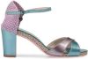 Floris van Bommel Candi leren sandalettes lila/metallic online kopen