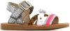 Shoesme CS21S009-B leren sandalen met dierenprint zilver/multi online kopen